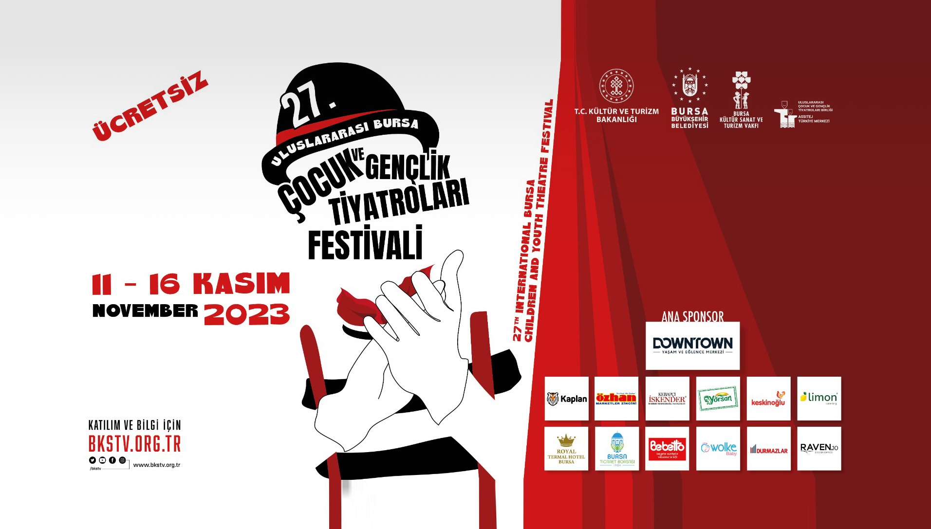 27. Uluslararası Bursa Çocuk ve Gençlik Tiyatroları Festivali
