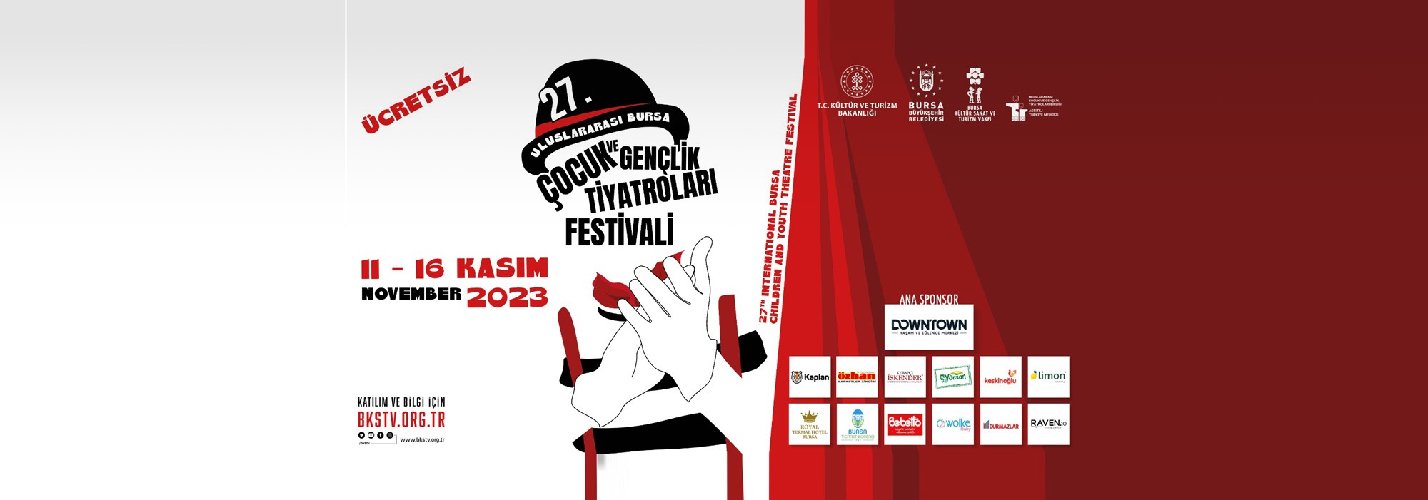 27. Uluslararası Bursa Çocuk ve Gençlik Tiyatroları Festivali